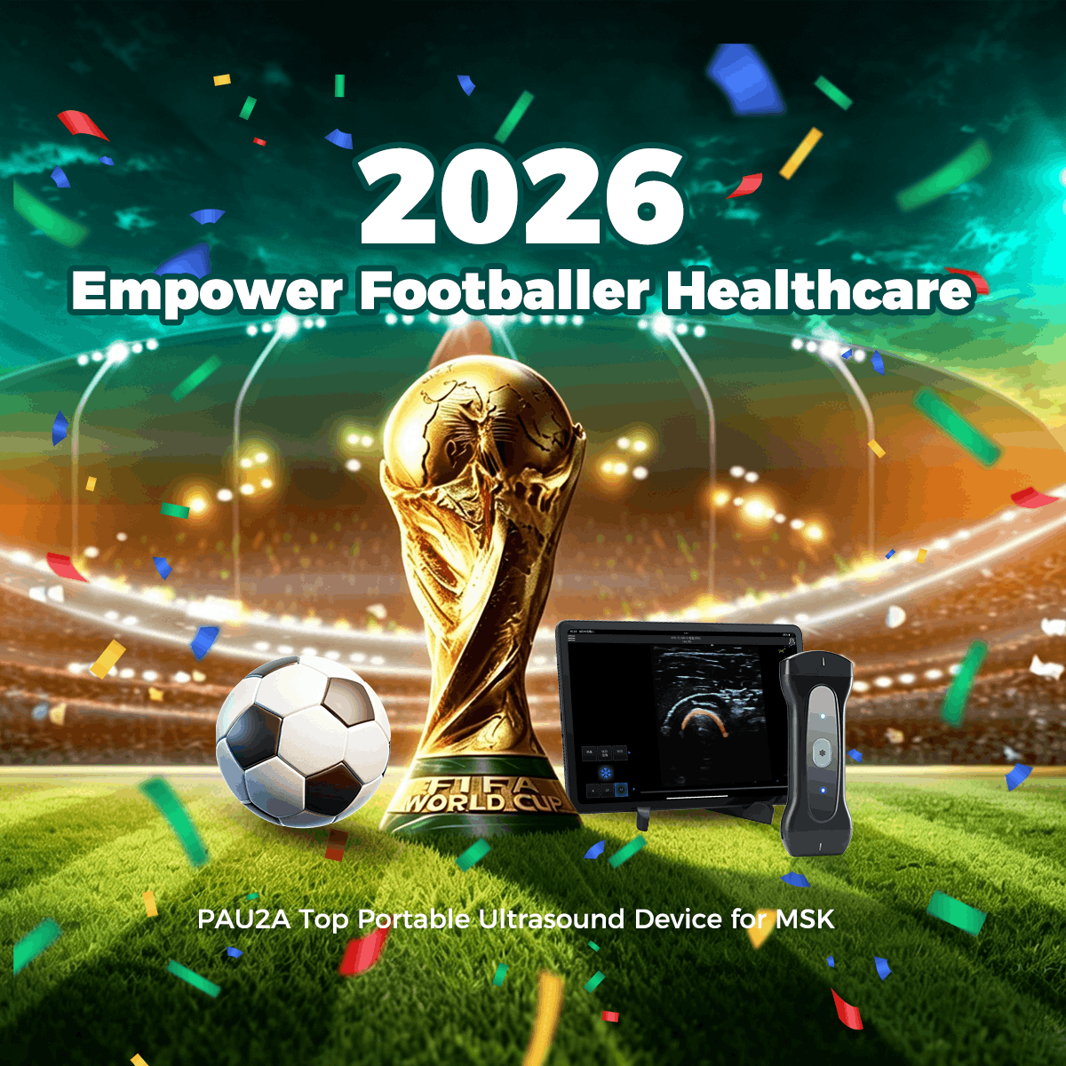 Ultraound device for football