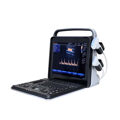 Double probe fully digital Portable Color Doppler Ultrasound Machine PMS-HP8