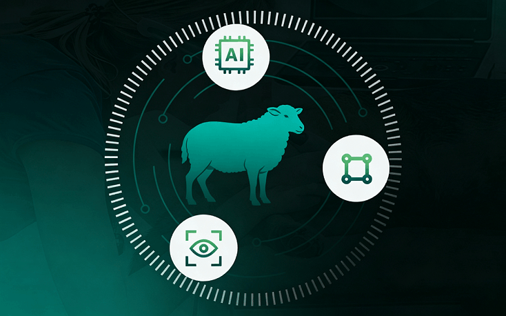 Goat ultrasound with Revo 9 AI