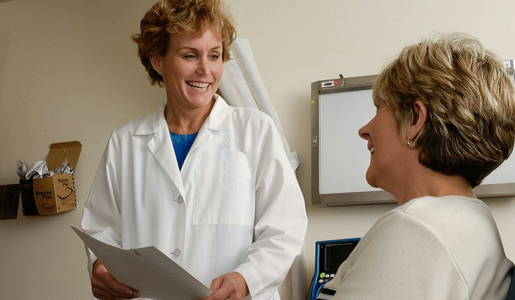 Doctor with patient undefined